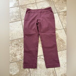 Croft & Barrow Effortless Stretch Pants Womens 12 Regular Rose